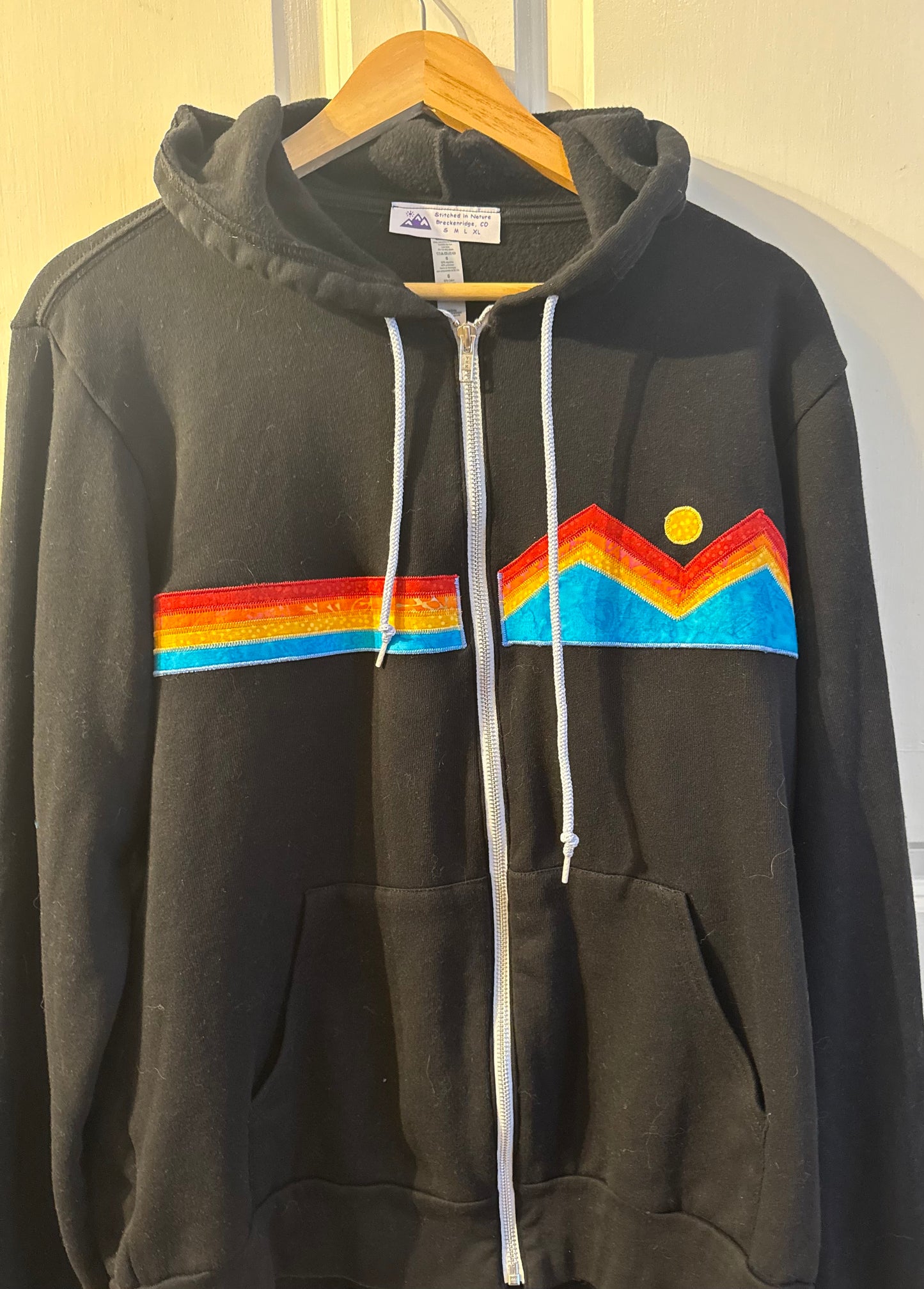 Stitched Hoodies - Rainbow Mountain/Stealie Bolt