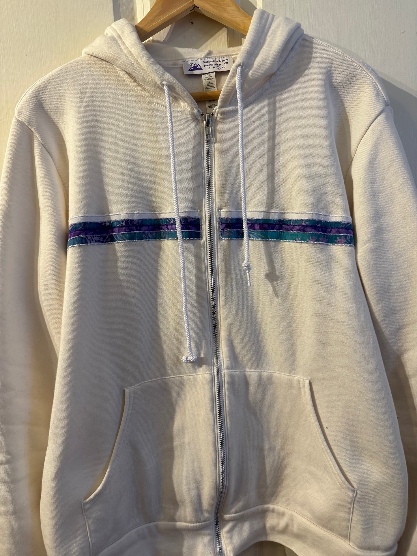 Stitched Hoodies - Batik stripes/Grateful Dead lightning bolt